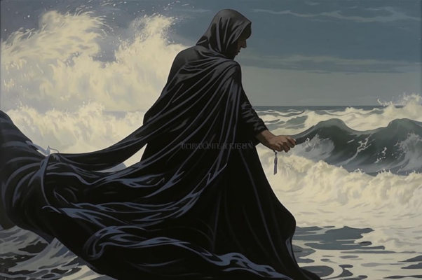 «Ветер резкий плащ черный рвет...»