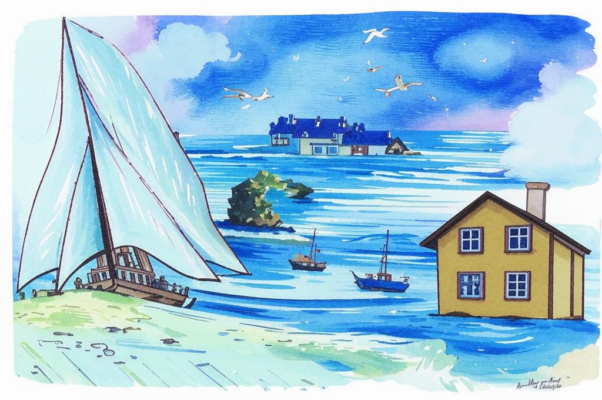 «Висел кораблик над водой...»