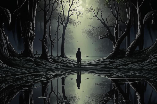 «Впотьмах еще мигнул трухлявый пень...»