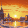 «Закат золотой. Снега...»