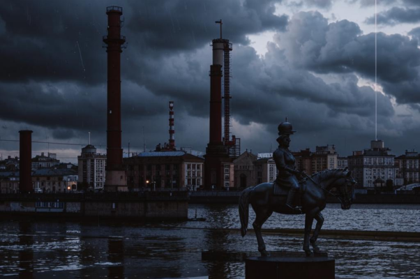 «На небе осеннем фабричные трубы...»