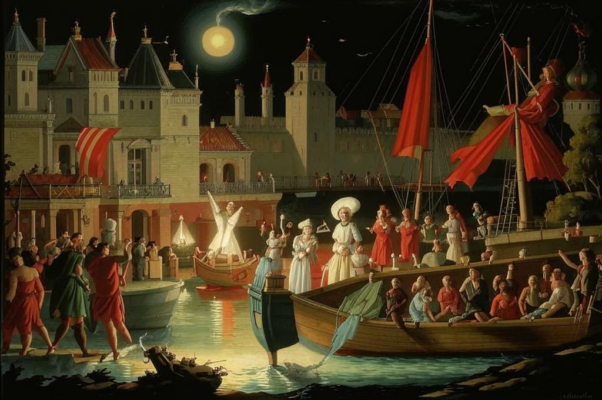 «О, празднество на берегу, в виду искусственного моря...»