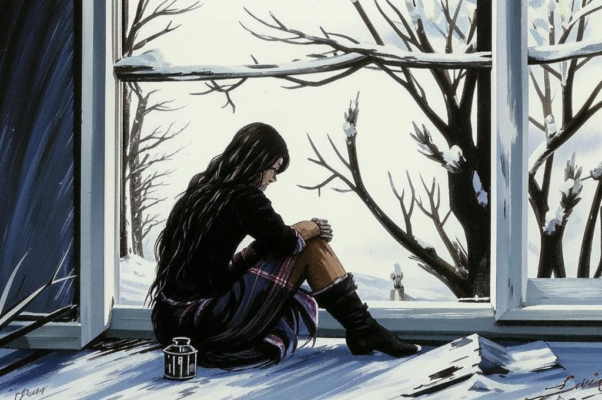 «Печаль сидела у окна...» («Печаль сидела у окна…»)