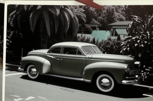 «Скользит машина возле сада...»