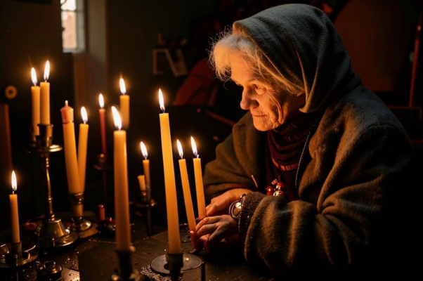 «Теплятся жаркие свечи...»