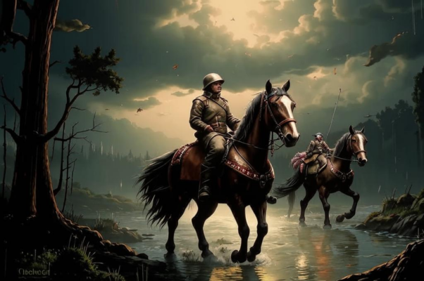 Закат в окопах