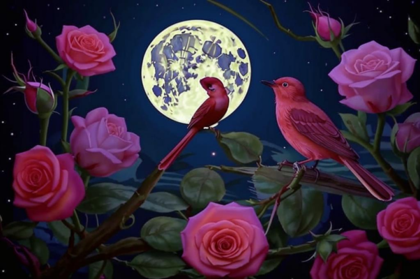 Мелодия («Опять, опять луна встает…»)