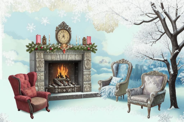 Новогодние стансы («Здесь мебель в стиле рокок…»)