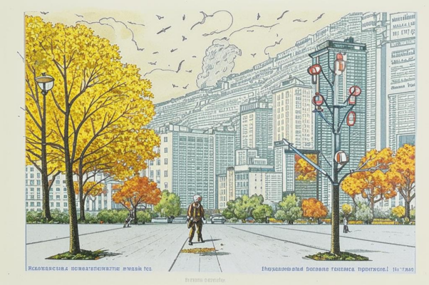 «У города слоистый...»