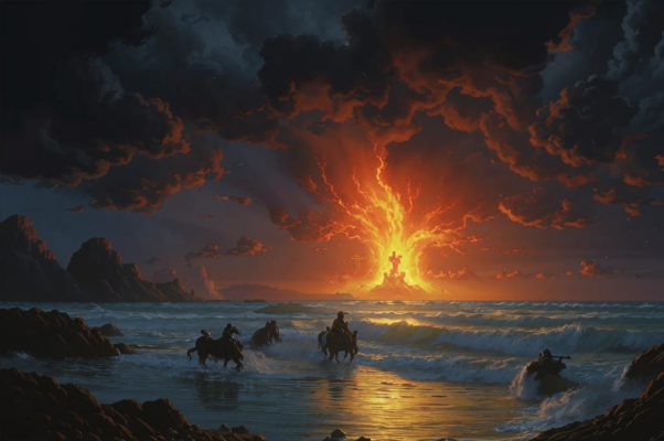 «казалось, всадники задумчиво бродили...»