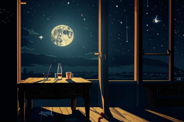 «луна стояла на окне...»