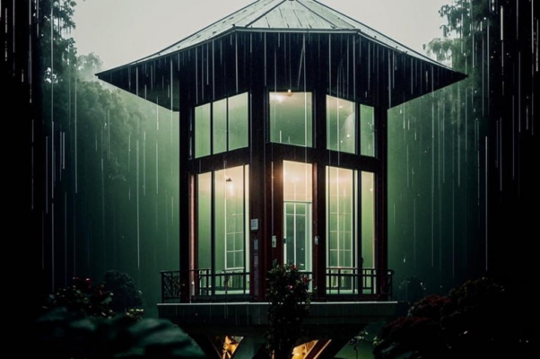 «о, дождик — мой прозрачный дом...»