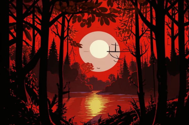 Леший («Красное солнце за лесом село…»)