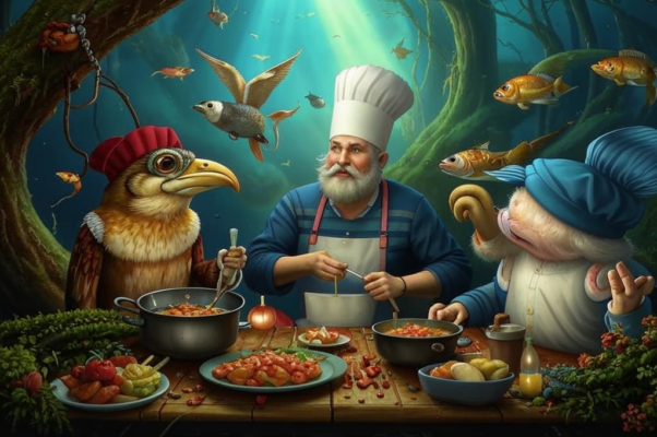 «Древесные птицы и гады морские...»