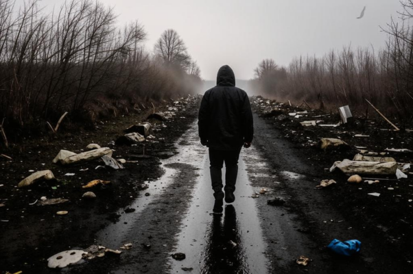 «По холодной дороге идет человек, озабочен...»