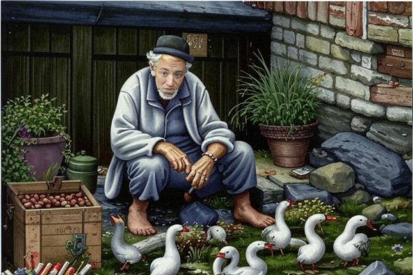 «Дворами проходит, старье, восклицает, берем...»