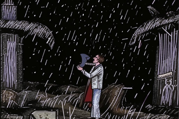 «Льет в Риме дождь, как бы твердящий «верь...»