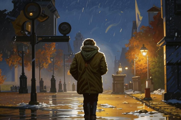 «Теплынь, лягушачья слякоть — а утром сулили снег...»