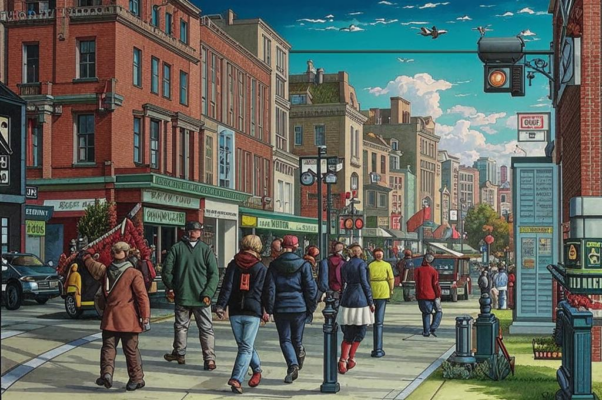 «Старинный жанр прогулки городской...»