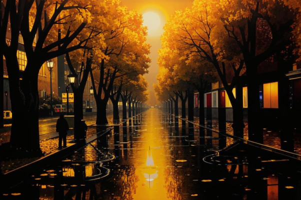 «Уходит город на покой...»