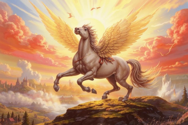 «Мой конь, крылатый конь, в густой тени дремал...»