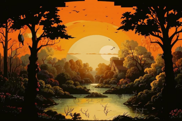 «Хотя слепой закат и сад опустошенный...»