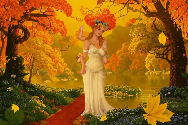 В винограднике