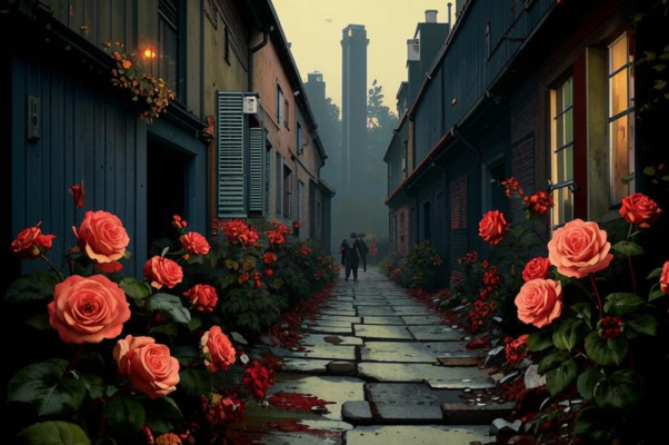 В саду одной из старых вилл, на Комо