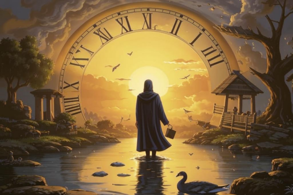 Заря («На небе, на воде, на кипарисе тонко…»)