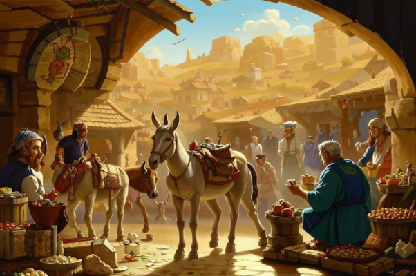 На воротах для купцов