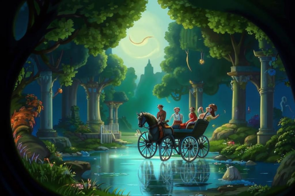 На воротах для лицедеек