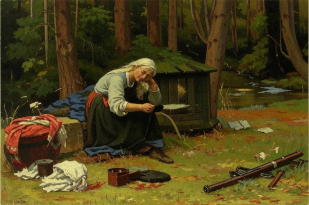 «Бабка тачает заплаты...»