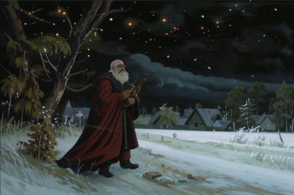 «Дует зимник, кренит ели...»