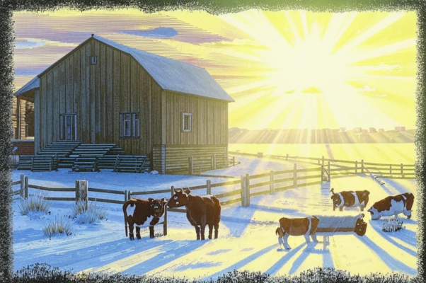 «Зима изгрызла бок у стога...»