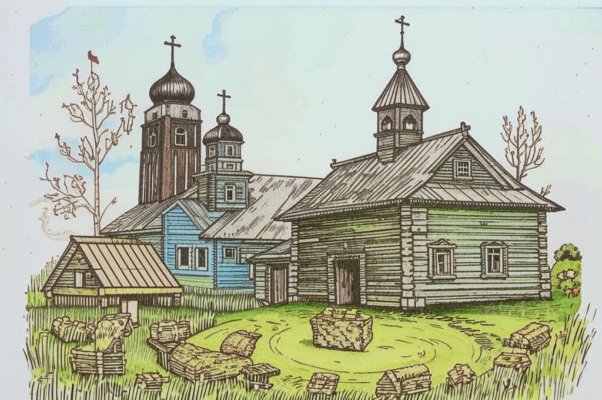 «На овинной паперти Пасха...»