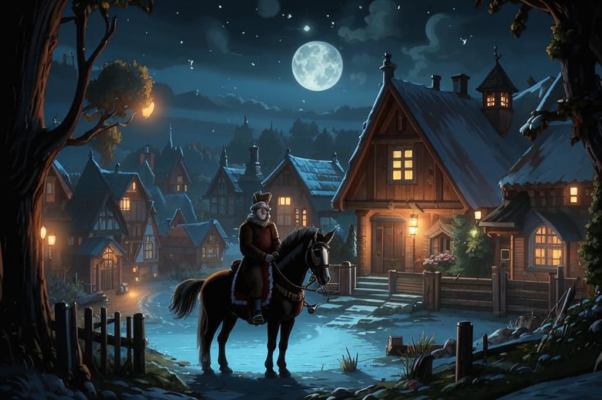 «Прохожу ночной деревней...»