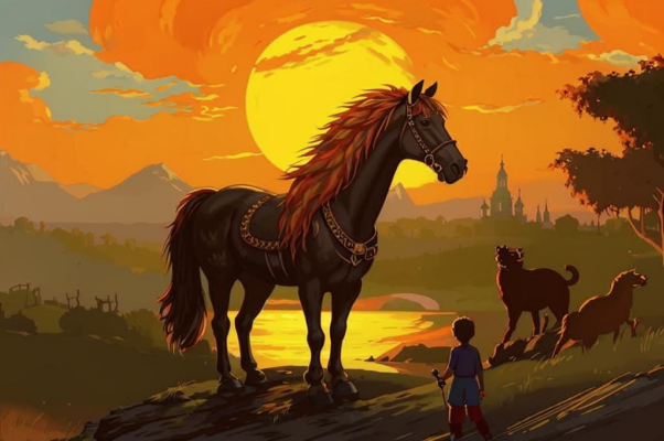 «Солнце избу взнуздало ...»