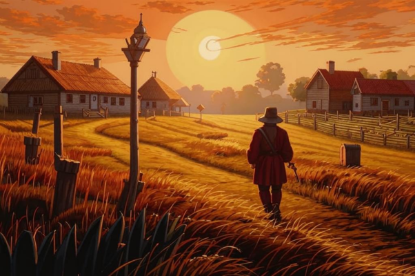 Революция («Низкая деревенская заря, …»)