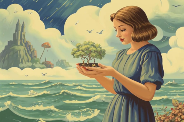 «Девушка взяла в ладони море...»