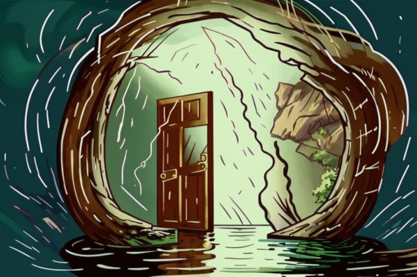 Гроза («Косым,/ стремительным угло…»)