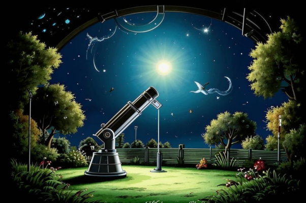 «В трубе большого телескопа...»