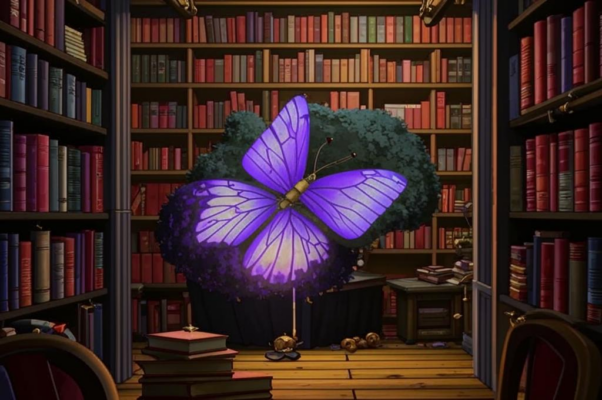 «В большом шкафу библиотечном...»