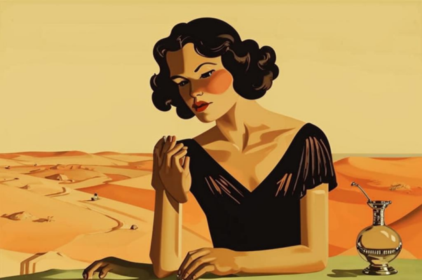 «К прохладе гладкого стола...»