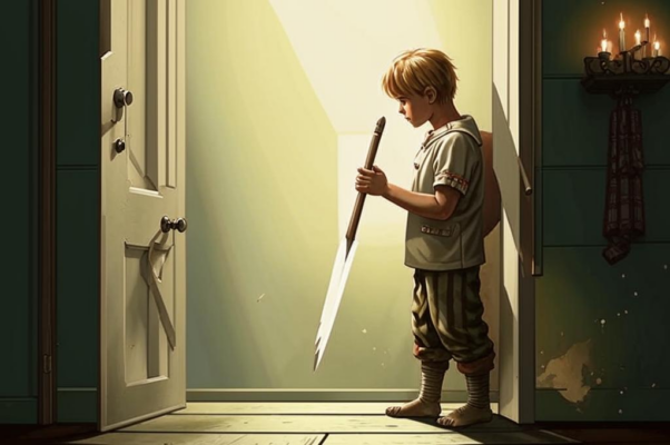 «Повторный осторожный стук...»