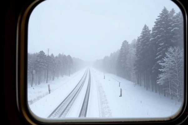 «Сегодня снег. Окно вагона...»