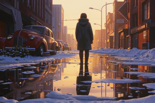 «Покрыта лужица ледком...»