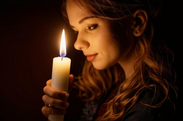 Ночью («Поздней ночью зажига…»)