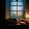 «Стопка книг… Свет от лампы… Чисто…...»