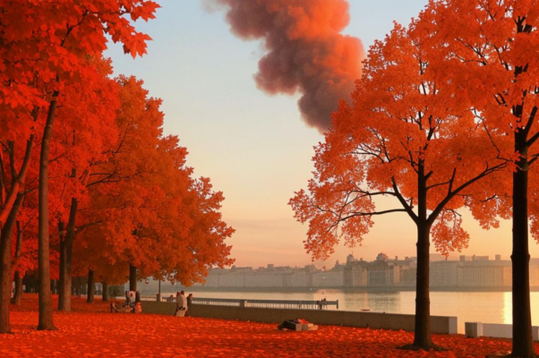 Осень («Деревья кое-где еще стояли в риза…»)