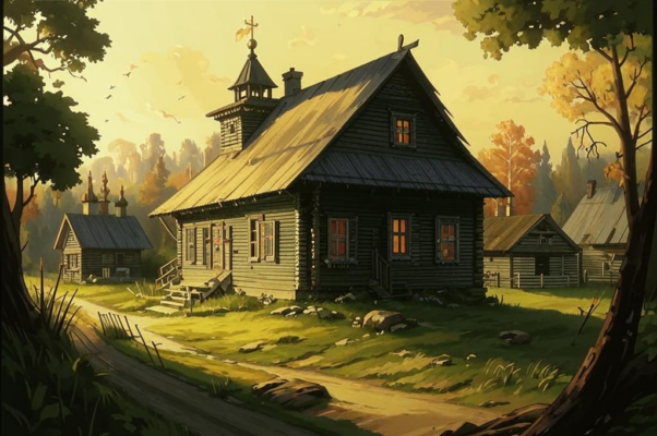 Прощание («На краю села большого …»)